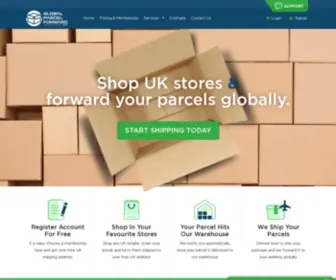 Globalparcelforward.com(Global Parcel Forward) Screenshot