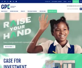 Globalpartnership.org(The Global Partnership for Education (GPE)) Screenshot