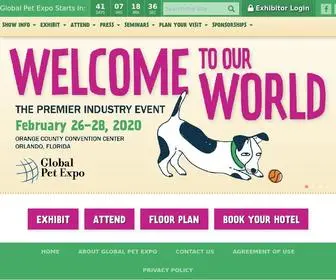 Globalpetexpo.org(Global Pet Expo) Screenshot