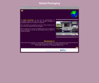 Globalpkg.net(Global Packaging Manufacturer of Corrugated) Screenshot