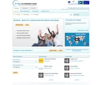 Globalplacement.com(Internship offers and interns in Asia) Screenshot