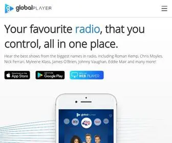 Globalplayer.com(Global Player) Screenshot