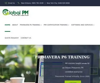 Globalpm.com(Primavera P6 Sales and Training Courses) Screenshot