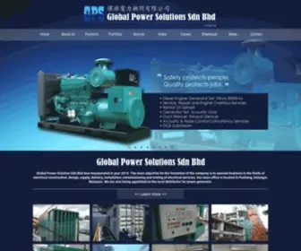 Globalpower.com.my(Power Generator Manufacturer Malaysia) Screenshot