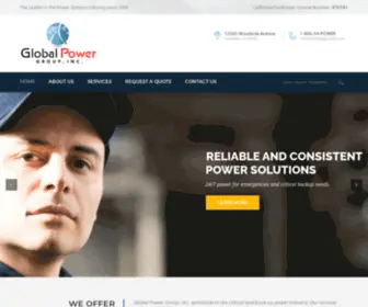 Globalpowergroup.com(Critical & Backup Power Solutions) Screenshot