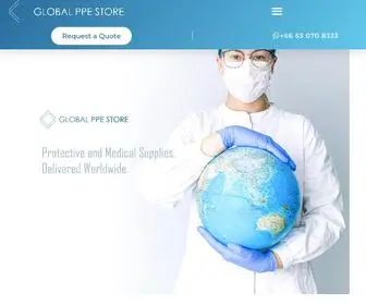 GlobalppeStore.com(Global PPE Store) Screenshot