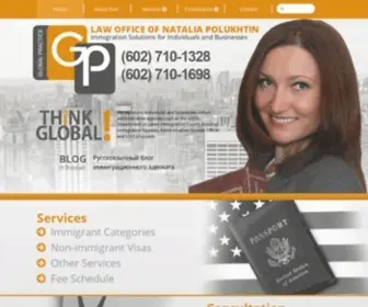 Globalpracticegroup.com(Immigration law) Screenshot