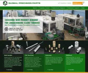 Globalprecisionpartsinc.com(Global Precision Parts) Screenshot