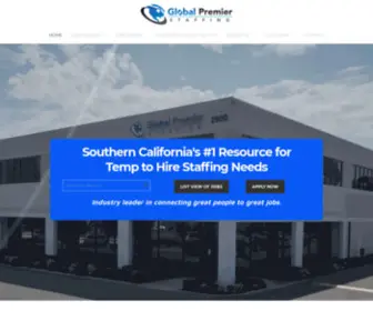 Globalpremierstaffing.com(Our professional staffing agency) Screenshot