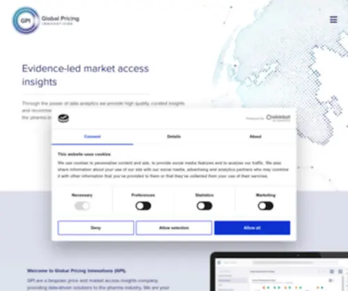 Globalpricing.com(Global Pricing Innovations) Screenshot