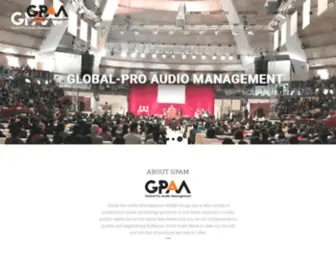 Globalpro-Audiomanagement.com(GLOBAL PRO) Screenshot