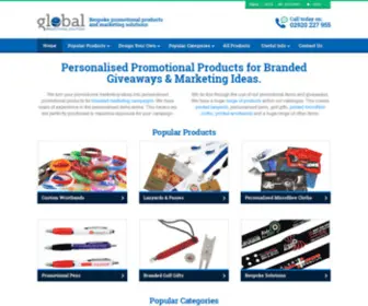 Globalpromotionalsolutions.com(Promotional Products UK) Screenshot