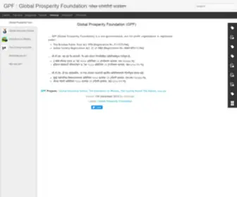 Globalprosperityfoundation.org(Global Prosperity Foundation) Screenshot
