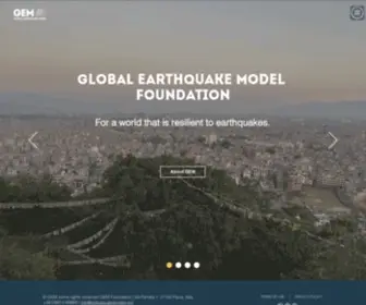 Globalquakemodel.org(Global Earthquake Model Foundation) Screenshot