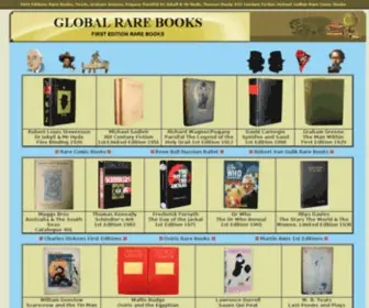 Globalrarebooks.net(Rare Books First Editions on William Shakespeare) Screenshot