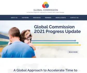 Globalrarediseasecommission.com(Global Commission to End the Diagnostic Odyssey for Children with a Rare Disease) Screenshot
