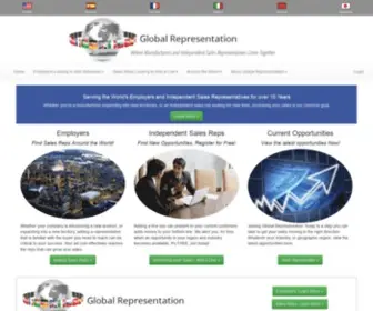 Globalrepresentation.com(Independent Sales Reps Job Listings) Screenshot