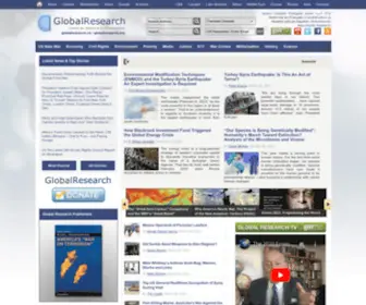 Globalresearch.ca(Global Research) Screenshot