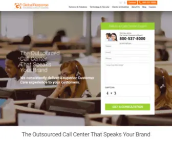 Globalresponse.center(Call Center Services Provider) Screenshot