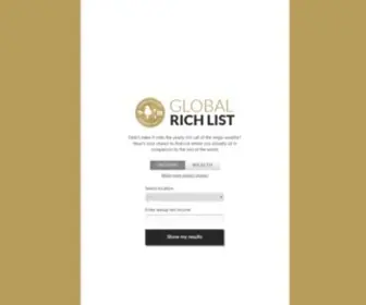 Globalrichlist.com(Global Rich List) Screenshot