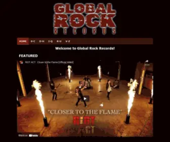 Globalrockrecords.com(Global Rock Records) Screenshot