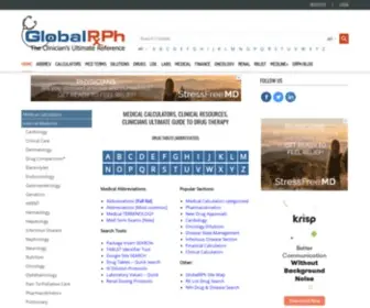 Globalrph.com(Medical Calculators) Screenshot