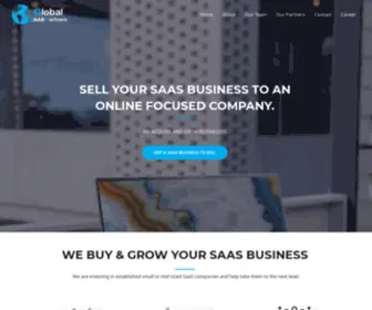 Globalsaaspartners.com(Buying & Growing SaaS companies) Screenshot