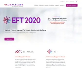 Globalscape.com.br(Secure Enterprise Data Exchange Solutions) Screenshot