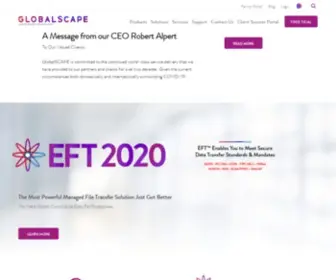 Globalscape.com(Secure Enterprise Data Exchange Solutions) Screenshot