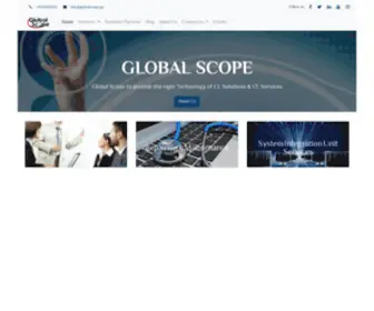 Globalscope.qa(GLOBAL SCOPE No.1 Technology Destination in State of Qatar) Screenshot
