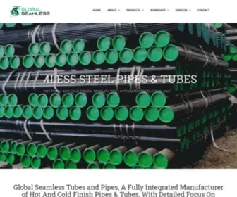 Globalseamless.com(Global Seamless Tubes & Pipes) Screenshot