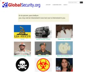 Globalsecurity.org(Military information) Screenshot