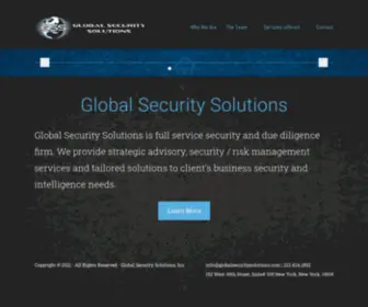 Globalsecuritysolutions.com(Global Security Solutions) Screenshot