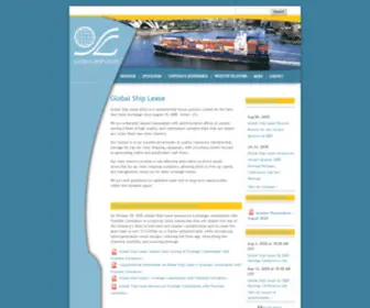 Globalshiplease.com(Global Ship Lease) Screenshot
