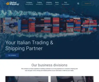 Globalshipping.it(A long experience in containers shipping combined with italian expertise in building materials) Screenshot