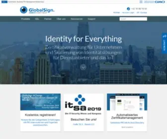 Globalsign.de(SSL & Digital Certificates by GlobalSign) Screenshot