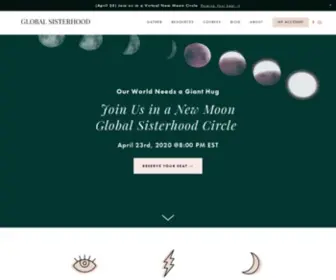 Globalsisterhood.org(Empower your life through sisterhood) Screenshot