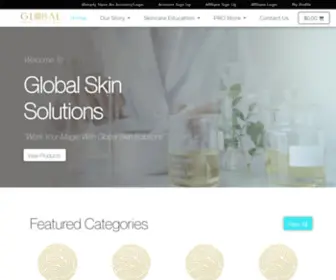 Globalskin-Solutions.com(Dermatology recommended products for licensed practitioners who are diversity inclusive for melanated skin) Screenshot