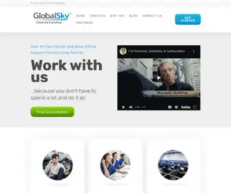 Globalsky.com(Best Call Center in the Philippines) Screenshot