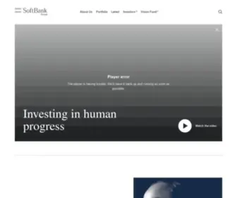 Global.softbank(SoftBank Group Vision & Strategy) Screenshot