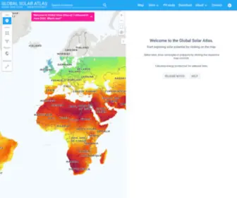 Globalsolaratlas.info(The Global Solar Atlas) Screenshot
