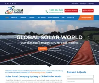 GlobalsolarWorld.com.au(Global Solar World) Screenshot