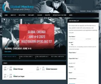 Globalsportscamp.com(Global Hockey Camps and Clinics) Screenshot