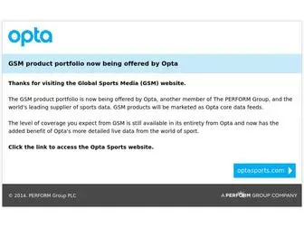 Globalsportsmedia.com(Opta Core) Screenshot