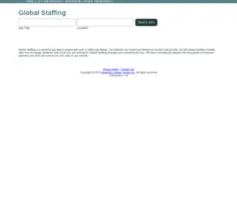 Globalstaffing.org(Job Search) Screenshot
