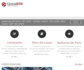 Globalstd.com(Global Standards Certification) Screenshot