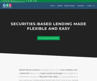 Globalstocklenders.com(Global Securities Lenders) Screenshot