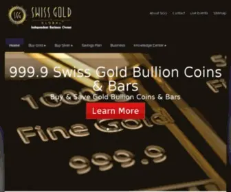 Globalswissgold.com(Swiss Gold Global) Screenshot