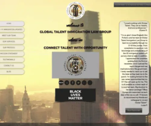 Globaltalentlaw.com(Attorney) Screenshot