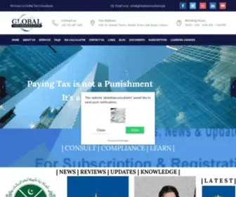 Globaltaxconsultants.pk(Global Tax Consultant in Lahore Pakistan) Screenshot